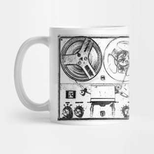 Reel To Reel Analog Tape Machine Music Mug